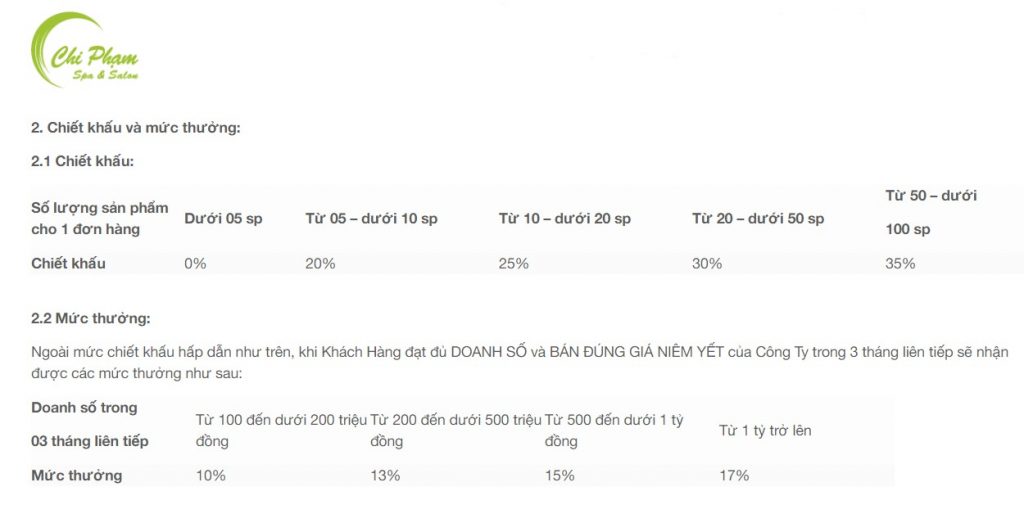 Mẫu phiếu chi hoa hồng spa chuyên nghiệp