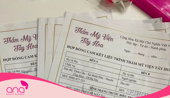 Mẫu hợp đồng cam kết điều trị spa theo chuẩn mới nhất 2024