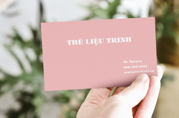 Mẫu thẻ card offset spa