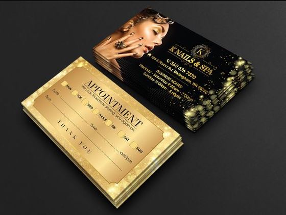 Mẫu thẻ offset spa