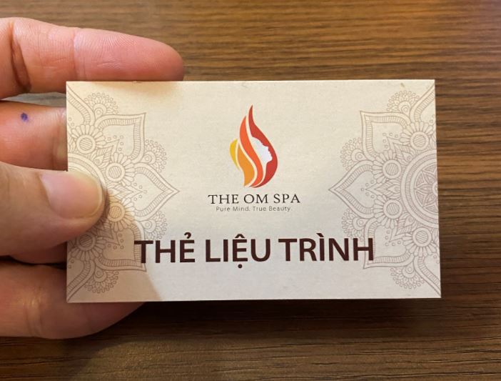 Mẫu thẻ liệu trình spa