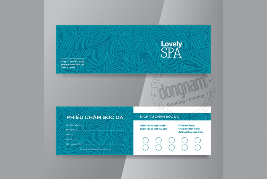 47+ Mẫu thẻ dịch vụ spa đẹp gồm thẻ liệu trình, tính điểm, thẻ hội viên