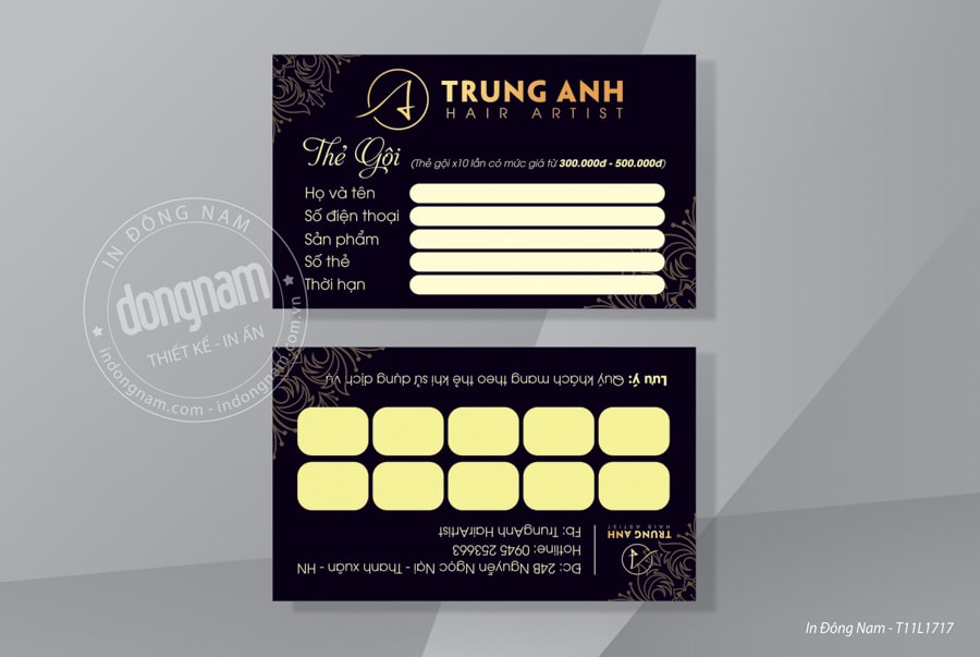 47+ Mẫu thẻ dịch vụ spa đẹp gồm thẻ liệu trình, tính điểm, thẻ hội viên