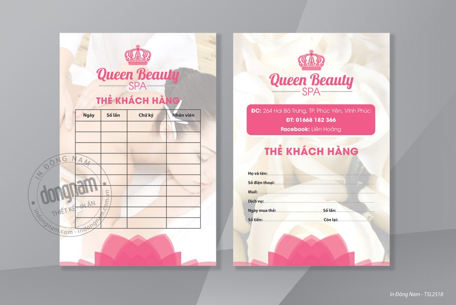 47+ Mẫu thẻ dịch vụ spa đẹp gồm thẻ liệu trình, tính điểm, thẻ hội viên