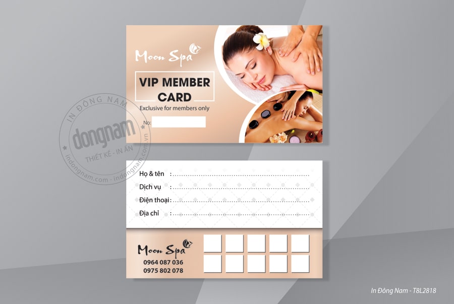 47+ Mẫu thẻ dịch vụ spa đẹp gồm thẻ liệu trình, tính điểm, thẻ hội viên