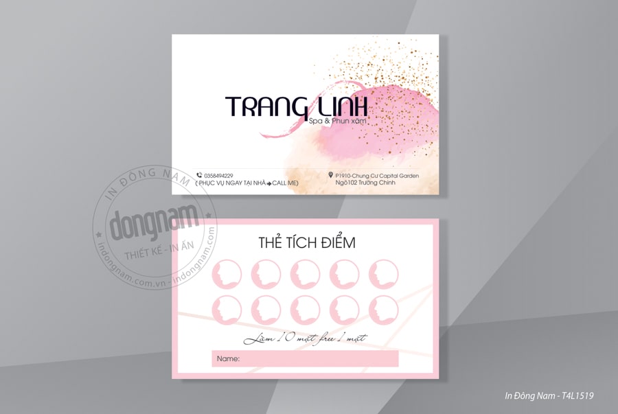 47+ Mẫu thẻ dịch vụ spa đẹp gồm thẻ liệu trình, tính điểm, thẻ hội viên