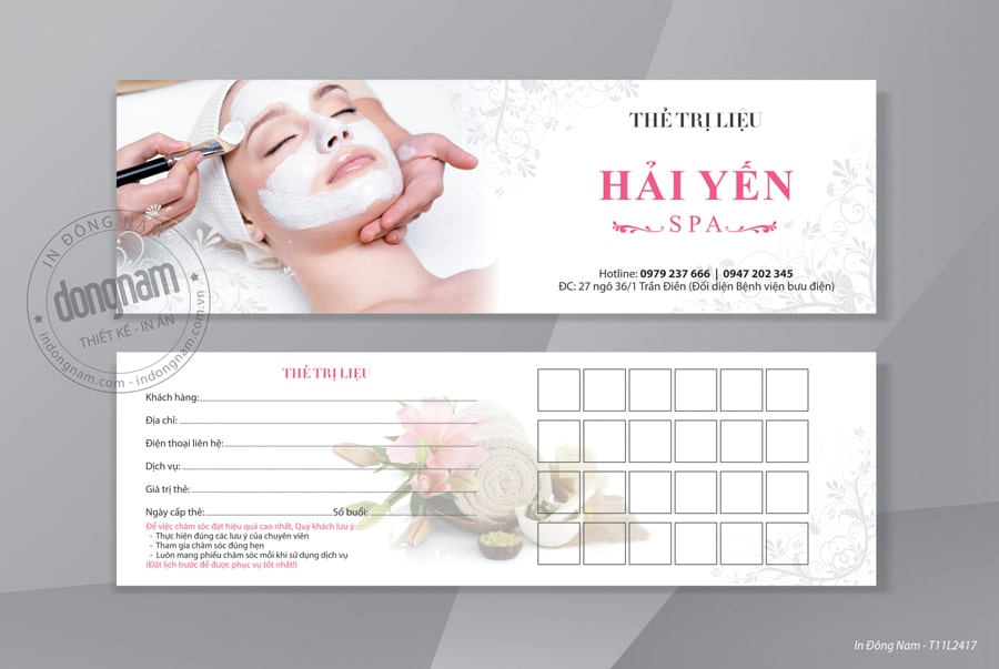 47+ Mẫu thẻ dịch vụ spa đẹp gồm thẻ liệu trình, tính điểm, thẻ hội viên