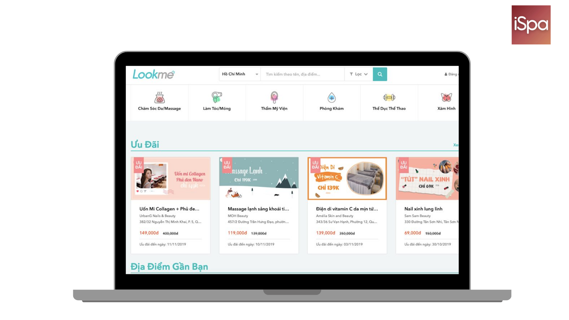 Lookme - ứng dụng spa thân thiện